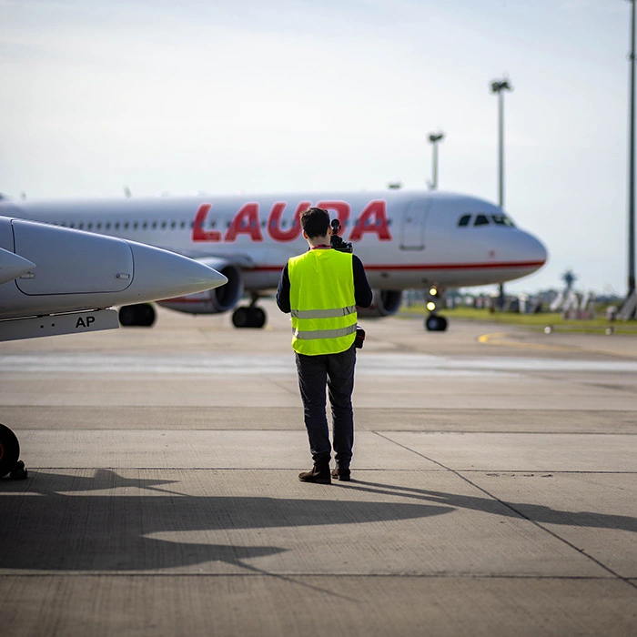 Filmdreh am Flughafen Bremen
